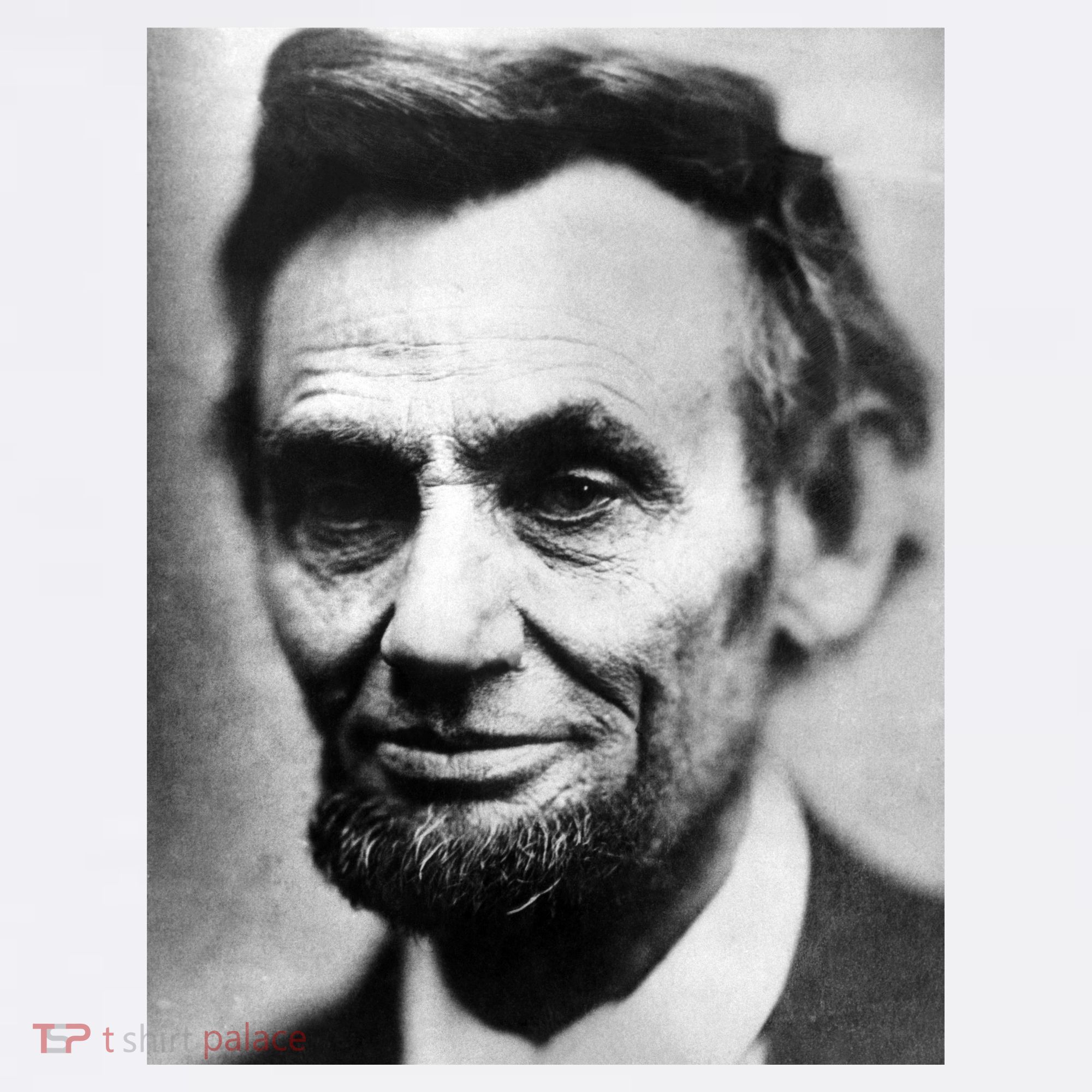 Abraham Lincoln Close Up Portrait Photo Picture Flat Bill Trucker Hat