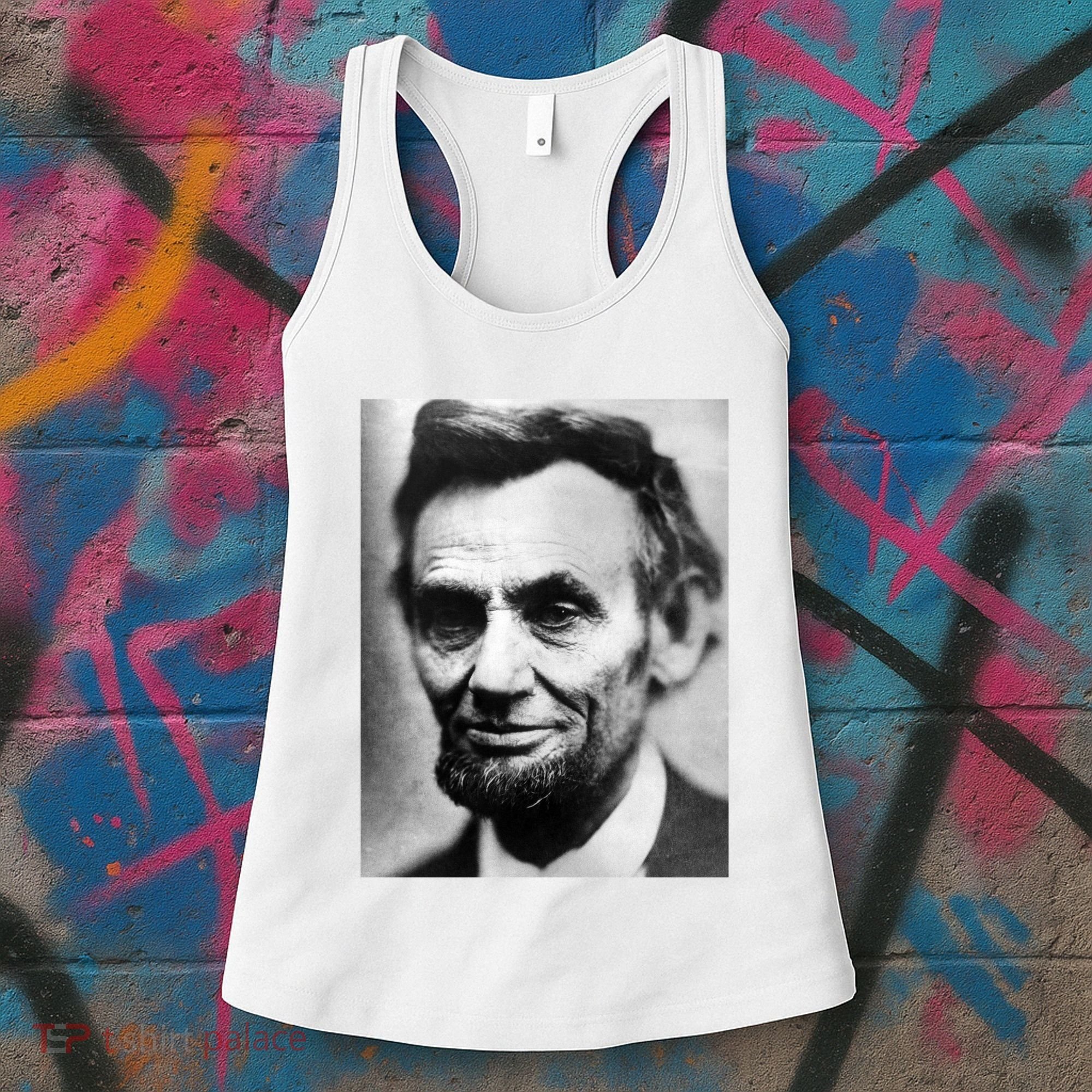 Abraham Lincoln Close Up Portrait Photo Picture Women's Tank Top