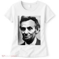 Abraham Lincoln Close Up Portrait Photo Picture Women's T-Shirt thumb 0