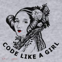 Ada Lovelace Code Like A Girl Women's Sweatshirt thumb 2