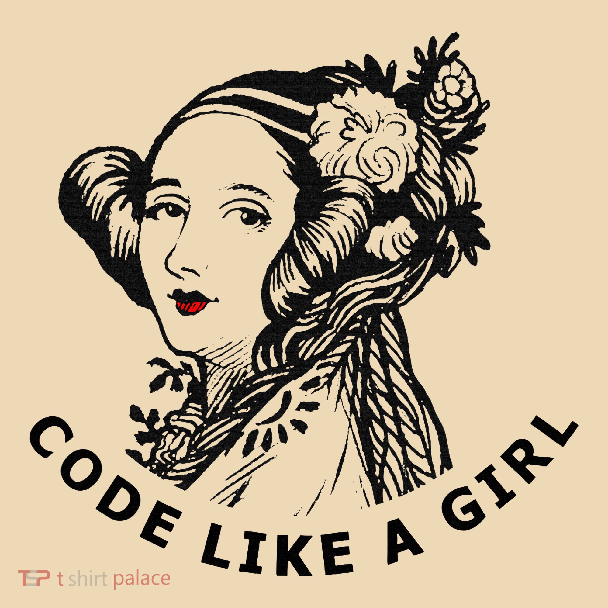Ada Lovelace Code Like A Girl Tote Bag