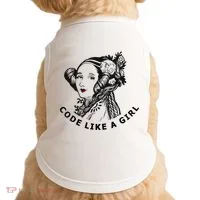 Ada Lovelace Code Like A Girl Doggie Tank thumb 0