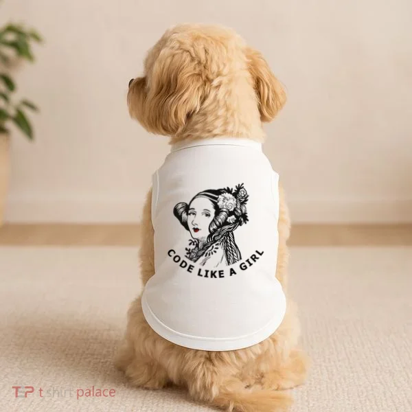 Ada Lovelace Code Like A Girl Doggie Tank
