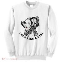 Ada Lovelace Code Like A Girl Sweatshirt thumb 0