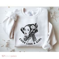 Ada Lovelace Code Like A Girl Sweatshirt thumb 2
