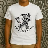 Ada Lovelace Code Like A Girl T-Shirt thumb 3
