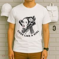 Ada Lovelace Code Like A Girl T-Shirt thumb 6