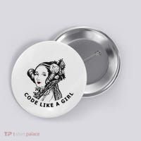Ada Lovelace Code Like A Girl Button thumb 0