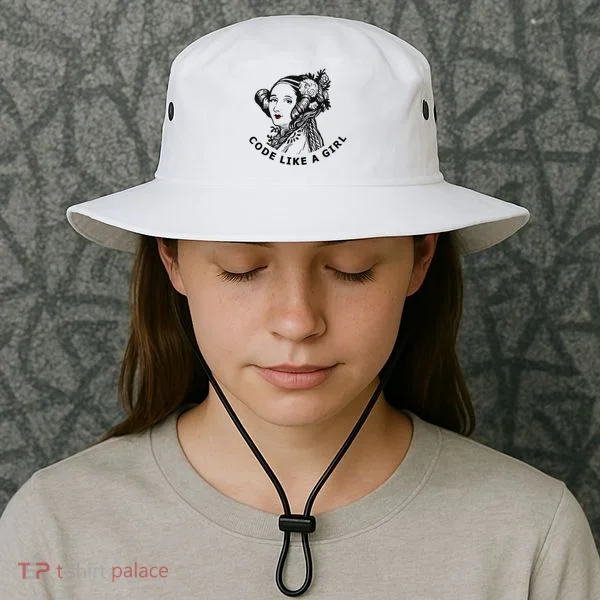Ada Lovelace Code Like A Girl Bucket Hat