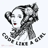 Ada Lovelace Code Like A Girl Bucket Hat thumb 4