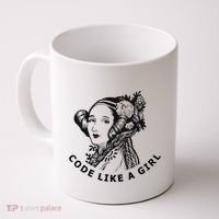 Ada Lovelace Code Like A Girl Coffee Mug thumb 0