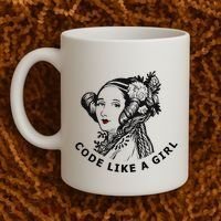 Ada Lovelace Code Like A Girl Coffee Mug thumb 2