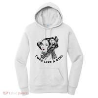Ada Lovelace Code Like A Girl Women's Hoodie thumb 0