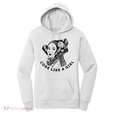 Ada Lovelace Code Like A Girl Women's Hoodie