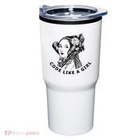 Ada Lovelace Code Like A Girl Tumbler thumb 0