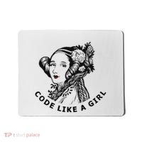 Ada Lovelace Code Like A Girl Mousepad thumb 0