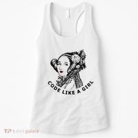 Ada Lovelace Code Like A Girl Women's Tank Top thumb 0