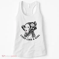 Ada Lovelace Code Like A Girl Women's Tank Top thumb 0