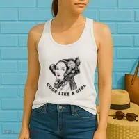 Ada Lovelace Code Like A Girl Women's Tank Top thumb 2