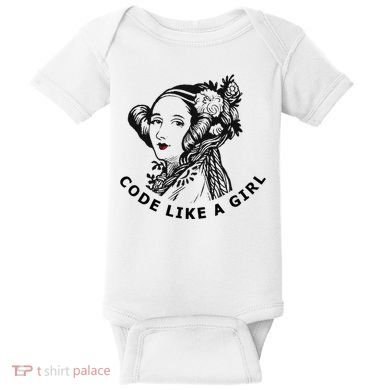Ada Lovelace Code Like A Girl Baby Bodysuit