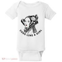Ada Lovelace Code Like A Girl Baby Bodysuit thumb 0
