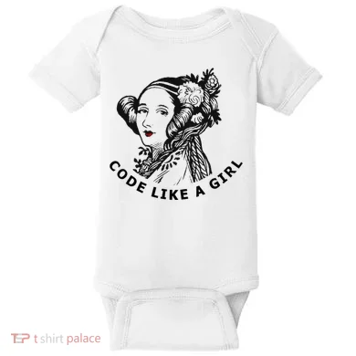 Ada Lovelace Code Like A Girl Baby Bodysuit