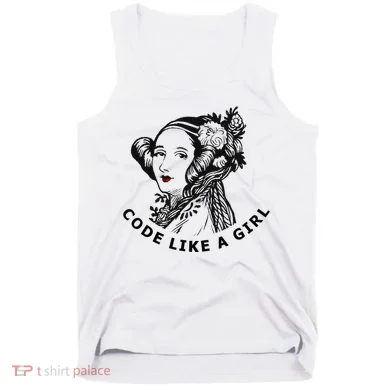 Ada Lovelace Code Like A Girl Tank Top