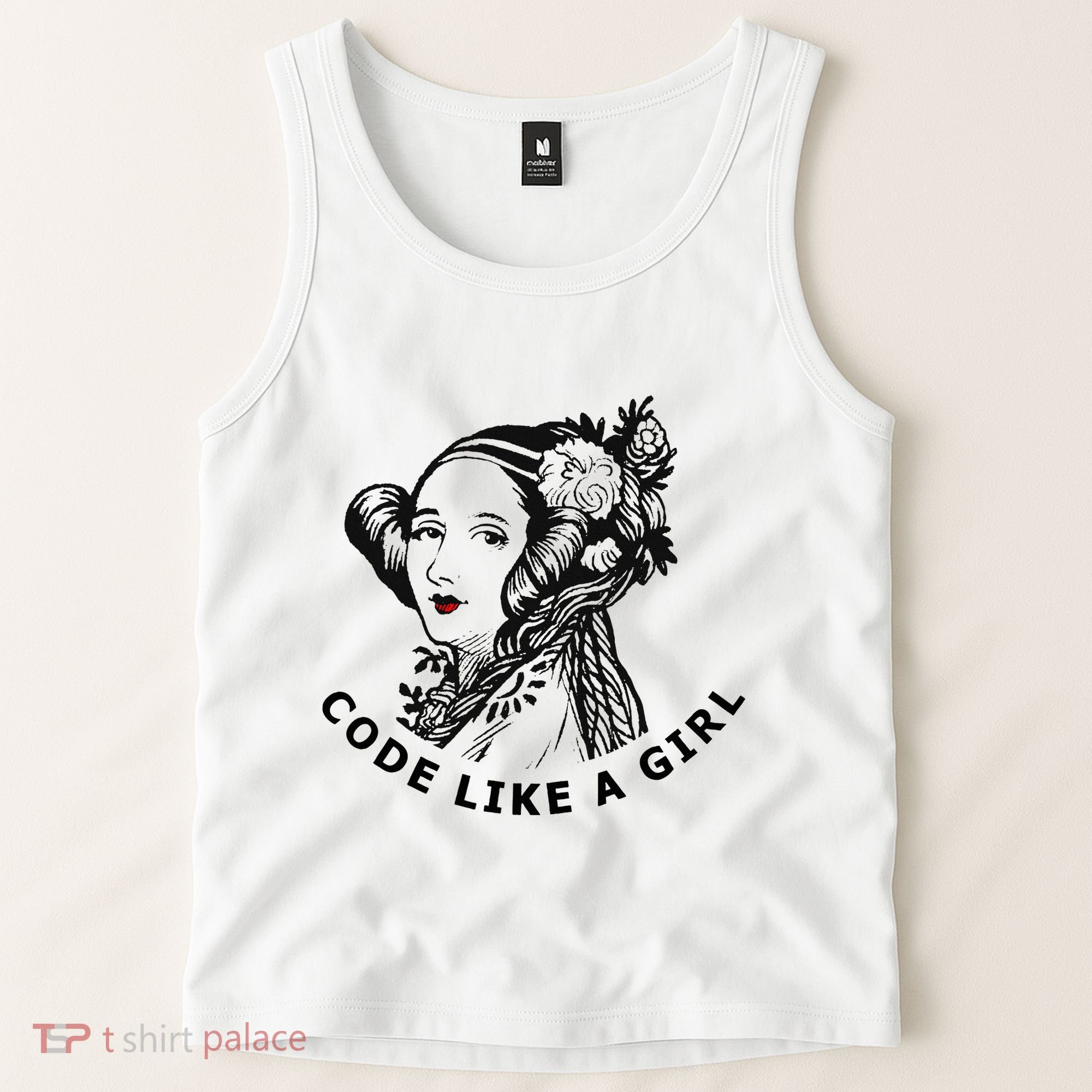 Ada Lovelace Code Like A Girl Tank Top