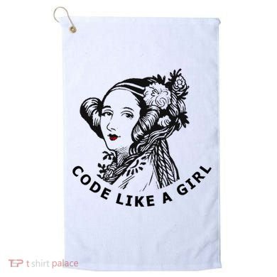 Ada Lovelace Code Like A Girl Golf Towel
