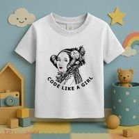 Ada Lovelace Code Like A Girl Toddler T-Shirt thumb 3
