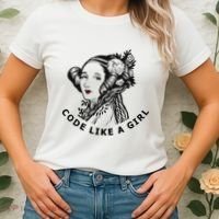 Ada Lovelace Code Like A Girl Women's T-Shirt thumb 2