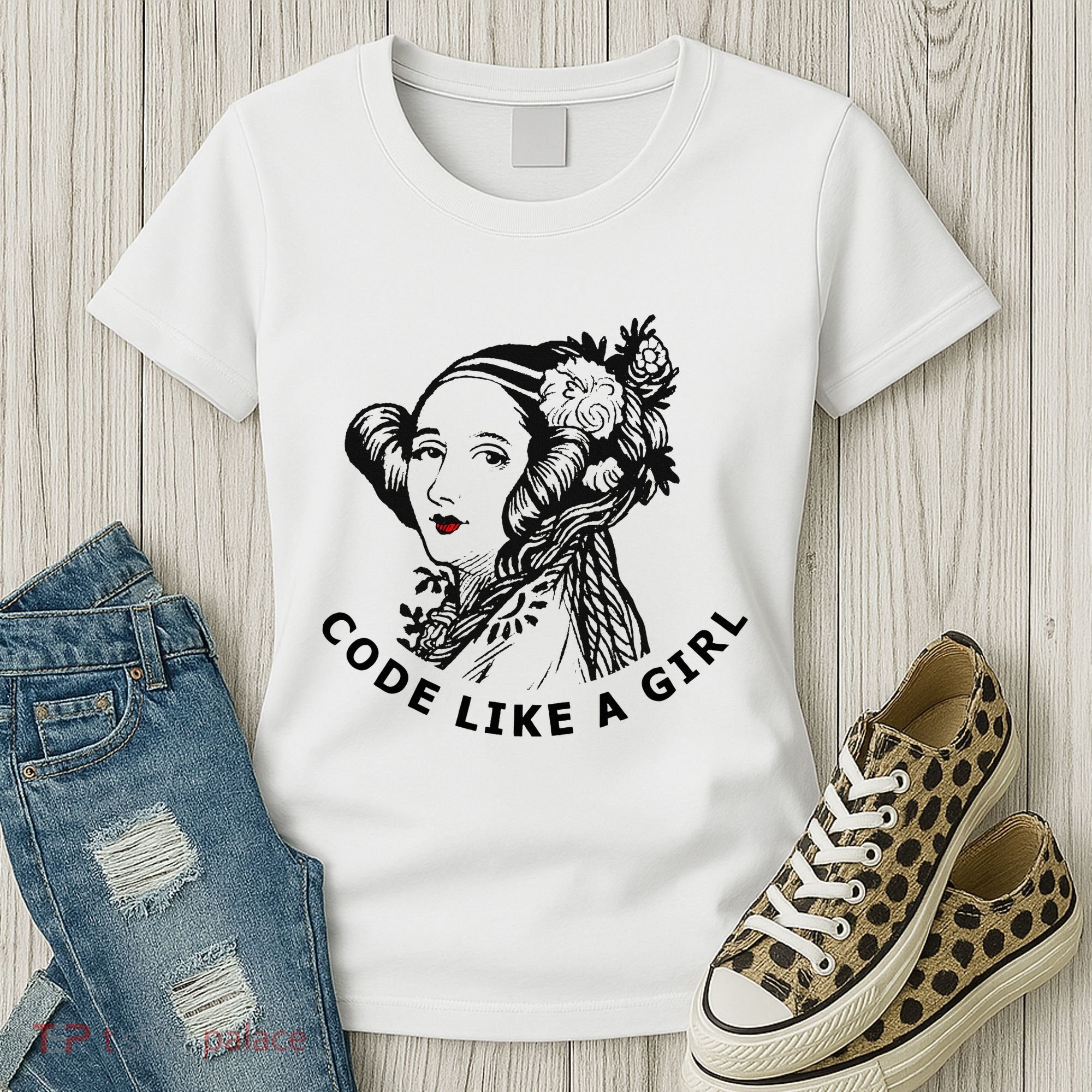 Ada Lovelace Code Like A Girl Women's T-Shirt