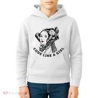Ada Lovelace Code Like A Girl Kids Hoodie thumb 4