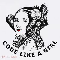Ada Lovelace Code Like A Girl Kids Long Sleeve Shirt thumb 2