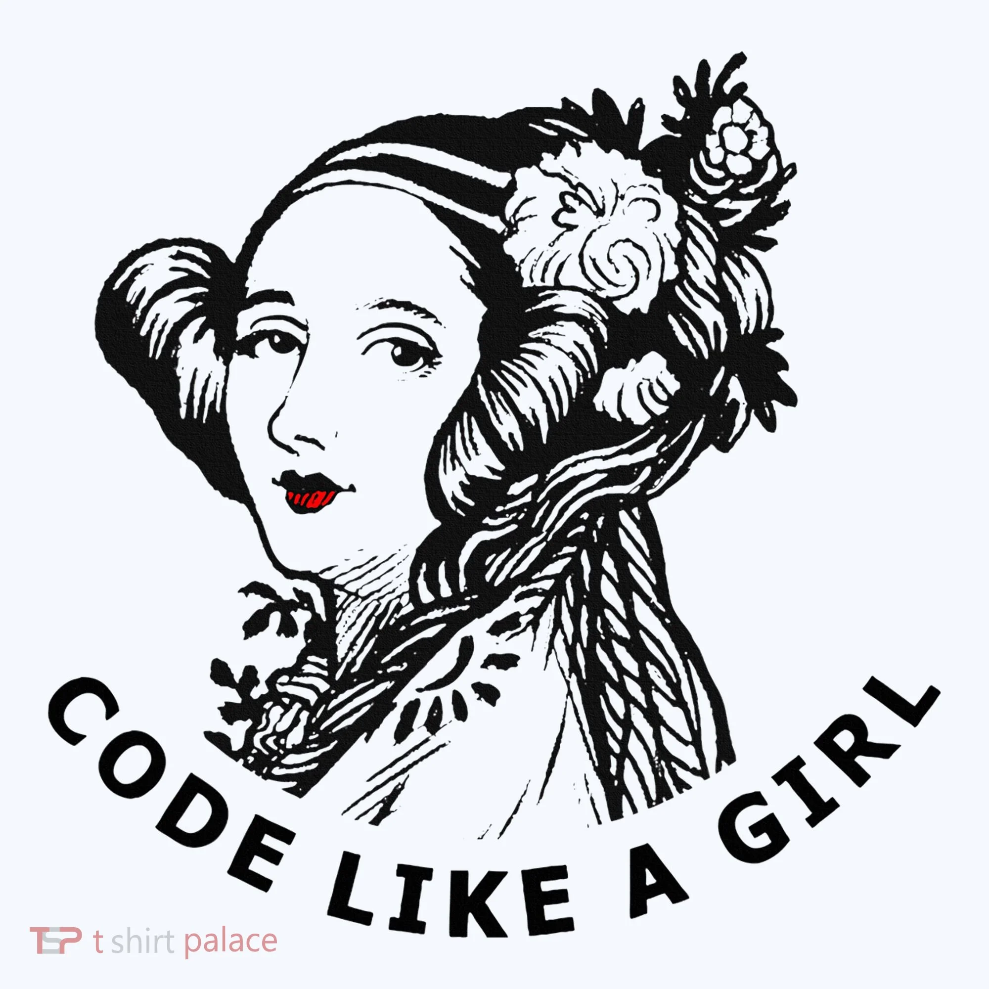 Ada Lovelace Code Like A Girl Kids T-Shirt
