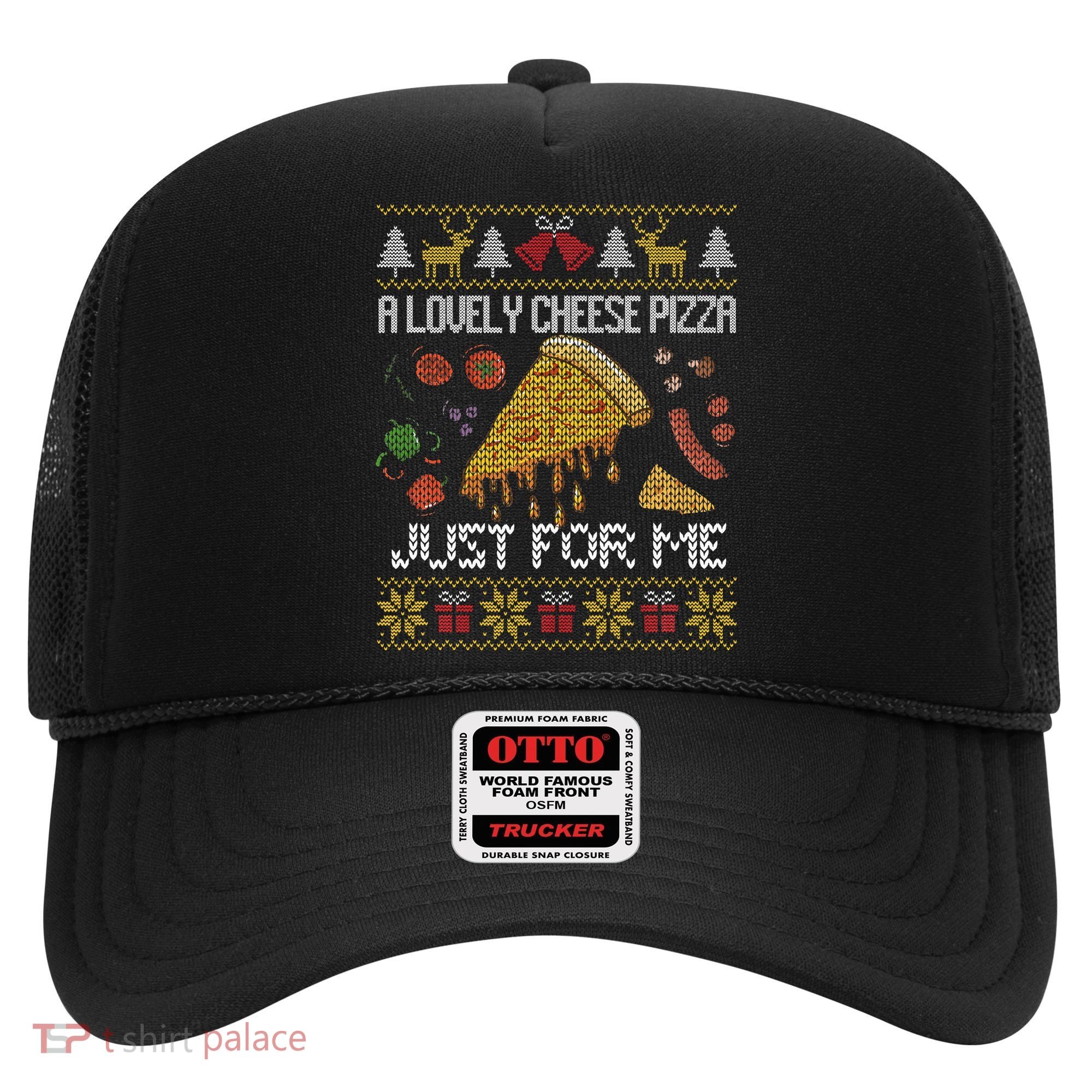 A Lovely Cheese Pizza Just For Me Alone Home Christmas  Hat