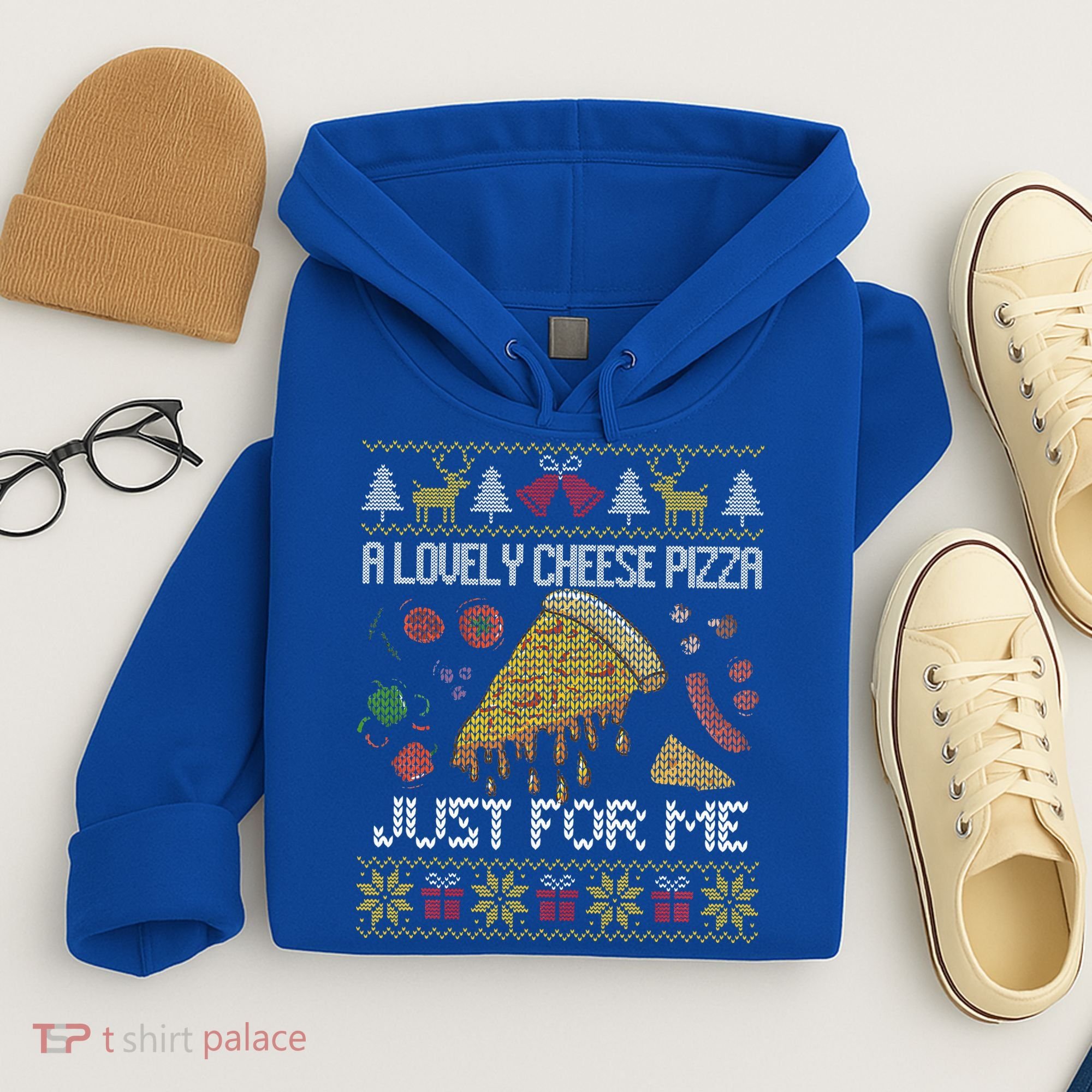 A Lovely Cheese Pizza Just For Me Alone Home Christmas  Hoodie