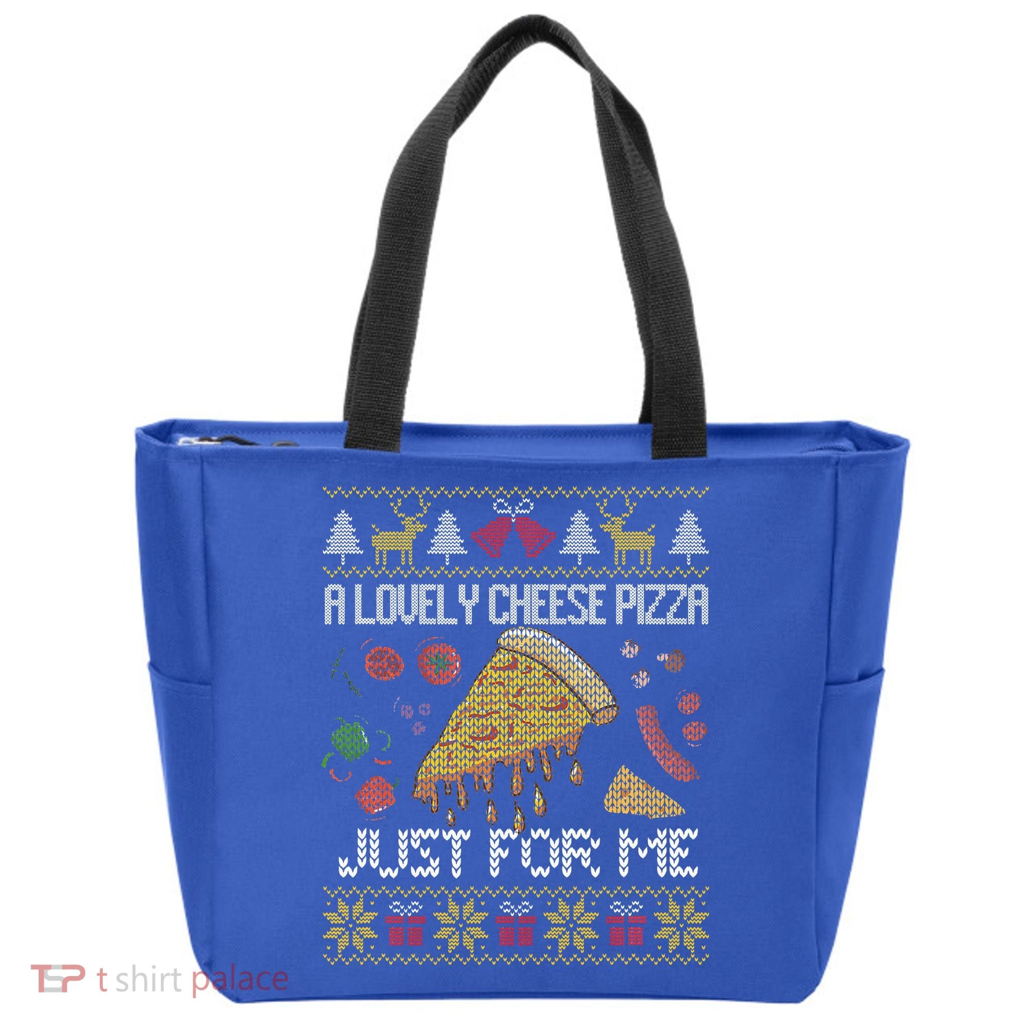A Lovely Cheese Pizza Just For Me Alone Home Christmas  Tote Bag