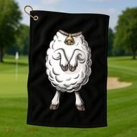 Adult Lamb Costume Golf Towel thumb 1