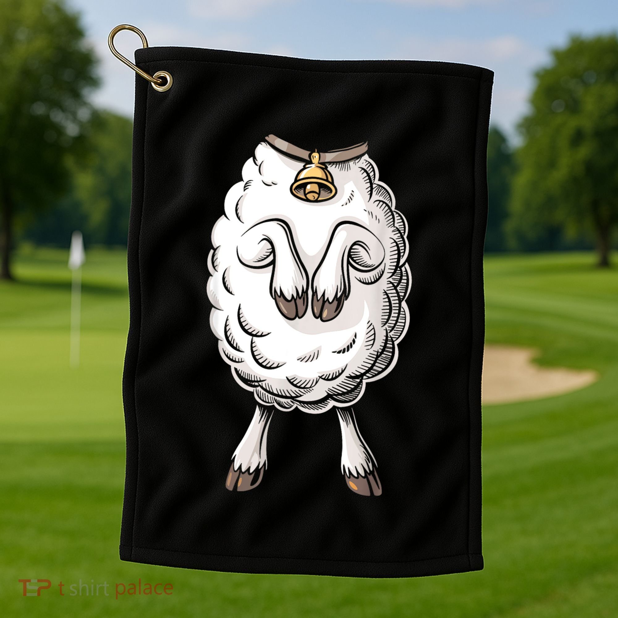 Adult Lamb Costume Golf Towel