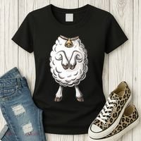 Adult Lamb Costume Women's T-Shirt thumb 3