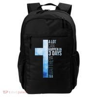 A Lot Can Happen In 3 Days Easter Cross Christianity Backpack thumb 0