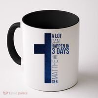 A Lot Can Happen In 3 Days Easter Cross Christianity Coffee Mug thumb 0