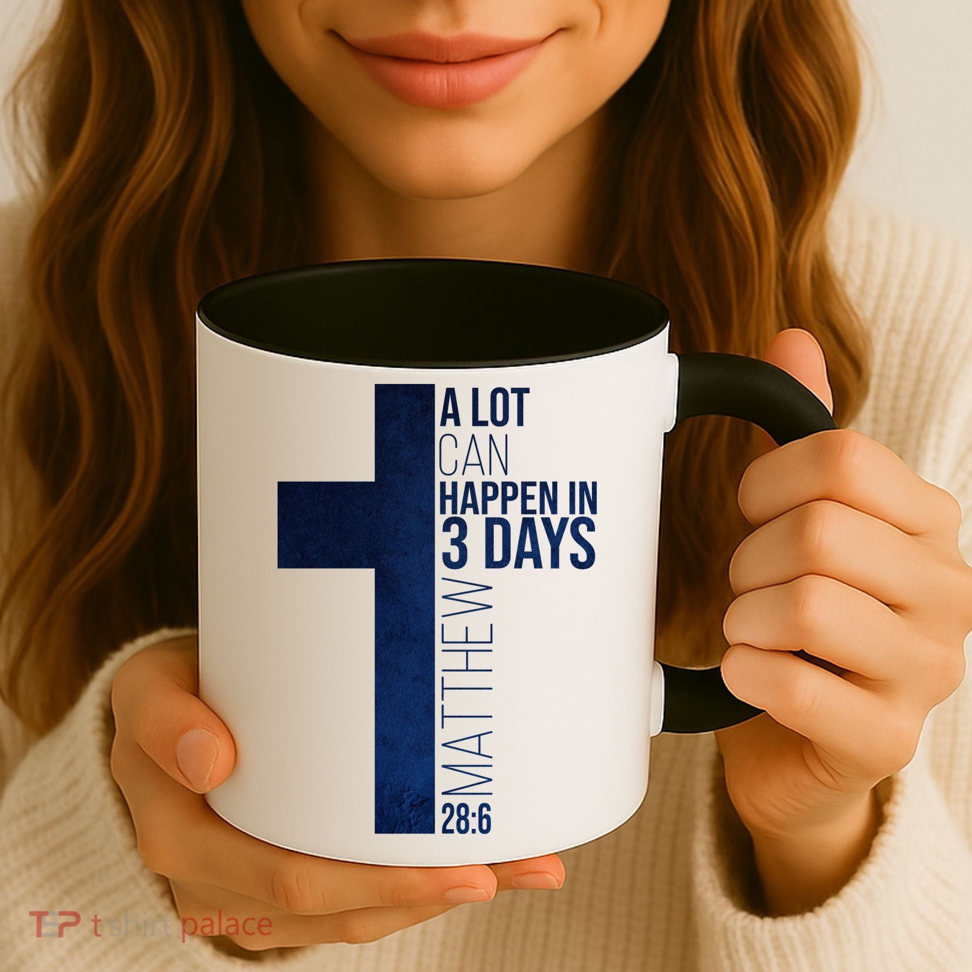 A Lot Can Happen In 3 Days Easter Cross Christianity Coffee Mug
