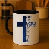 A Lot Can Happen In 3 Days Easter Cross Christianity Coffee Mug thumb 4