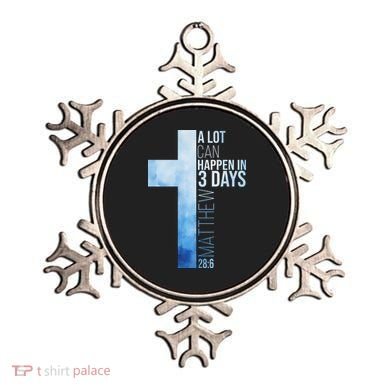 A Lot Can Happen In 3 Days Easter Cross Christianity Ornament