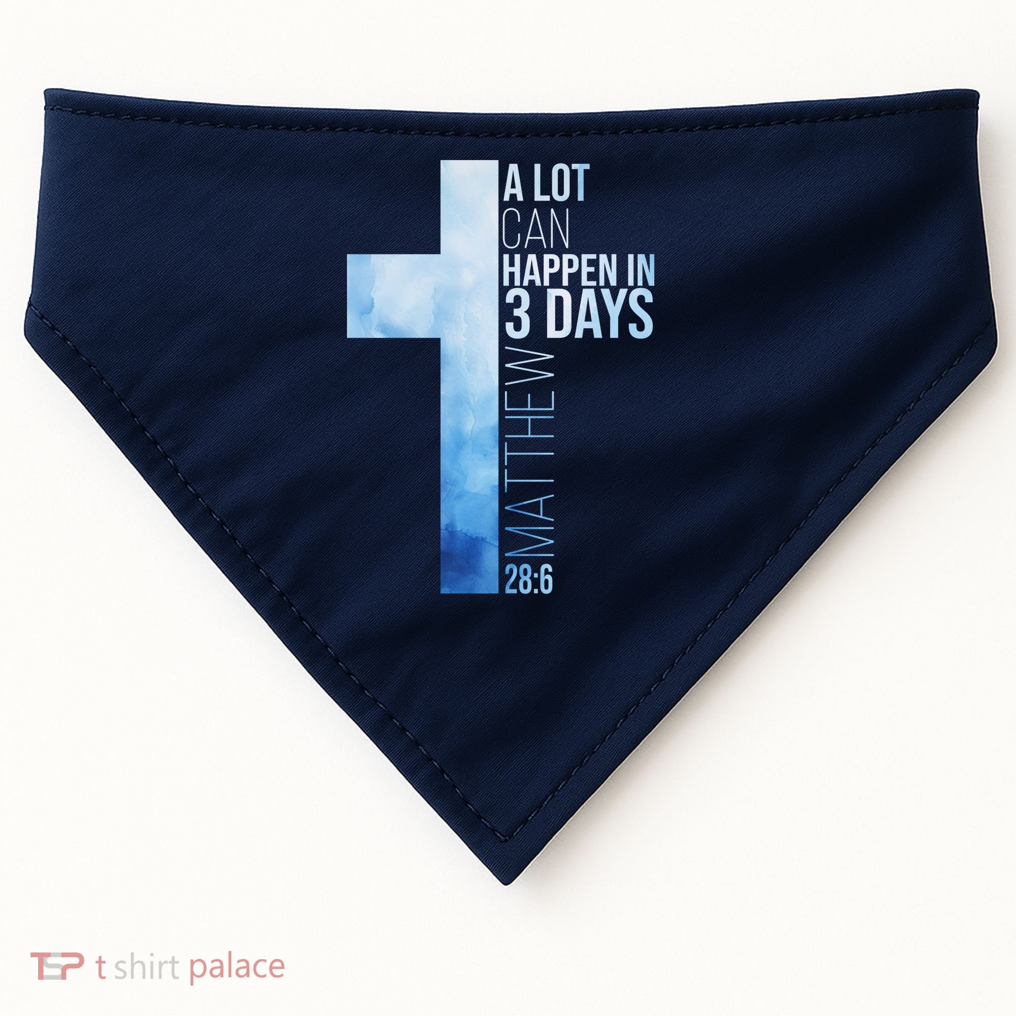 A Lot Can Happen In 3 Days Easter Cross Christianity USA-Made Doggie Bandana