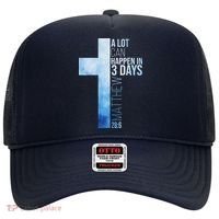 A Lot Can Happen In 3 Days Easter Cross Christianity Hat thumb 0