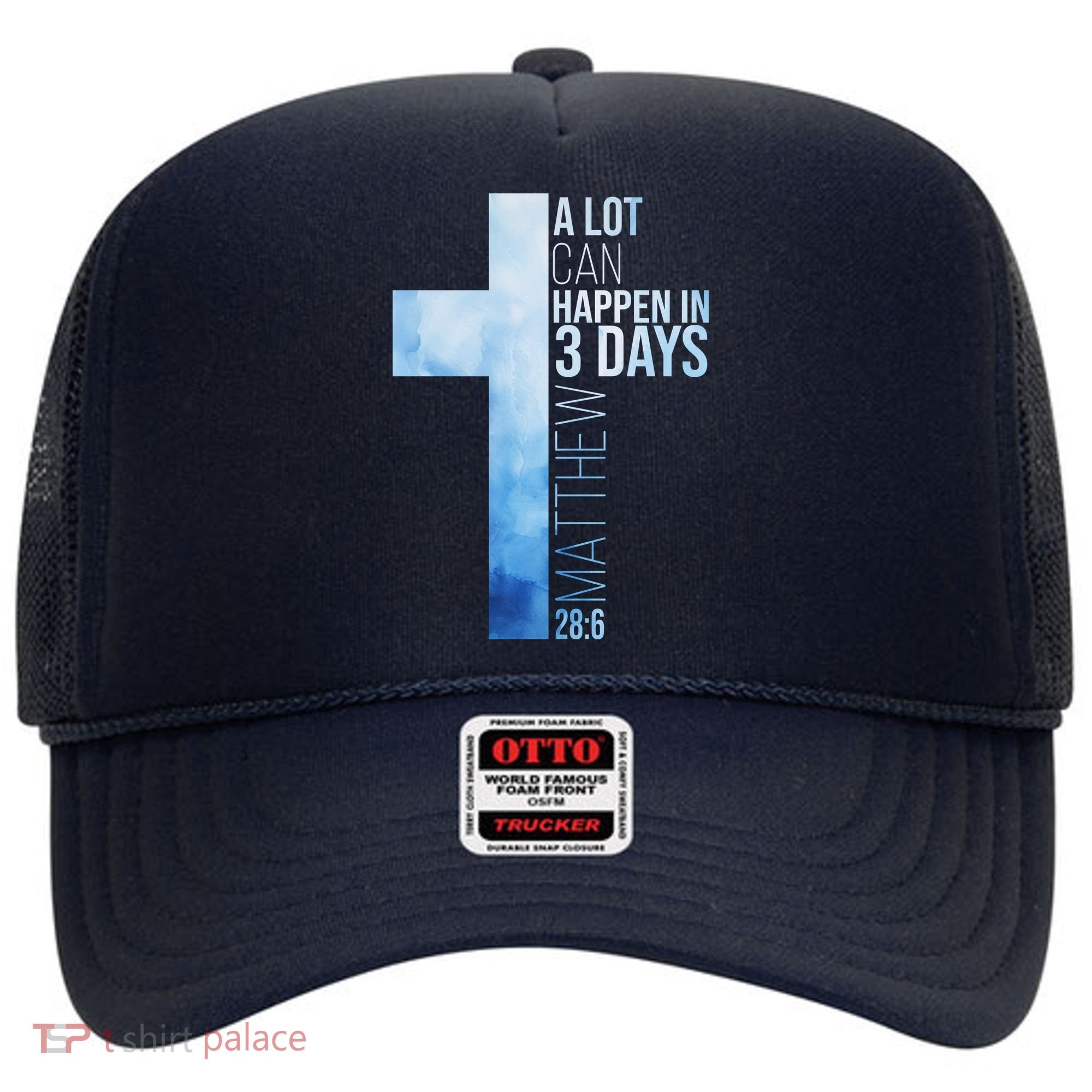 A Lot Can Happen In 3 Days Easter Cross Christianity Hat