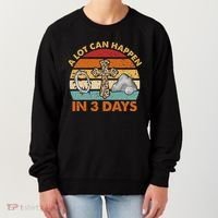 A Lot Can Happen In 3 Days Easter Retro Sunset Women's Sweatshirt thumb 0